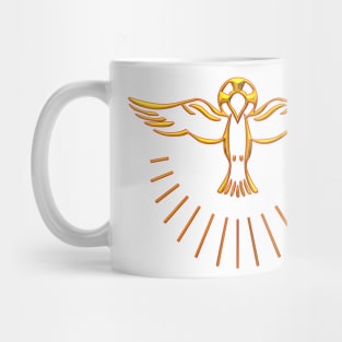 Golden 3-D look Ascent of The Holy Spirit into Heaven Mug